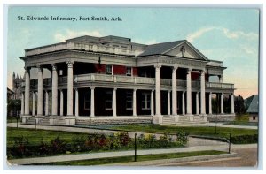1914 St. Edwards Infirmary Exterior View Forth Smith Arkansas AR Posted Postcard
