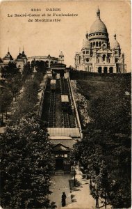 CPA Paris 18e Le Sacré Coeur et le Funiculaire de Montmartre (284049)