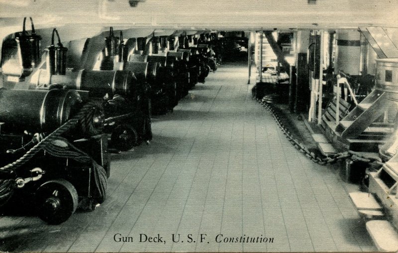 MA - Charlestown, Boston. USS Constitution (Old Ironsides), Gun Deck