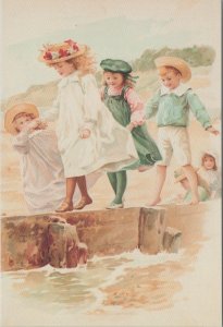 Children's Art Postcard - Childhood Memories, Steady Now RR17336