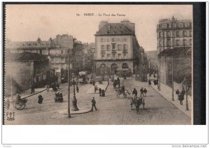 BREST, Finistere, France, 1900-1910´s; La Place Des Portes