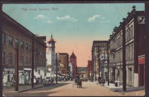 Post Street,Spokane,WA Postcard