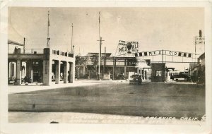 Postcard RPPC 1930s California Calexico Mexicali Entering Mexico 23-12410
