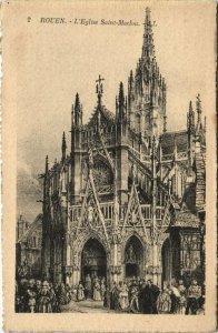 CPA ROUEN - L'Église St-maclou (154052)