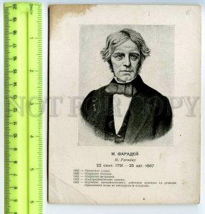 477662 USSR 1932 year English physicist Michael Faraday Vintage poster
