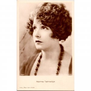 NORMA TALMADGE - Early Film Actress - Movie Star - RPPC Real Photo Postcard