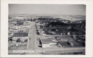 Shaunavon SK Saskatchewan Birdseye c1963 Real Photo Postcard G44