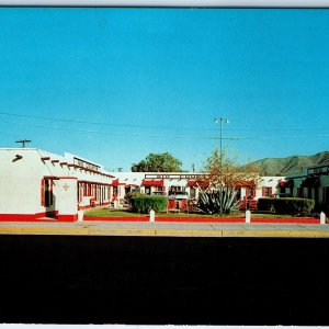 c1950s Truth or Consequences, NM Rio Courts Motel Postcard Hot Springs Lenz A73