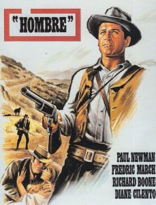Paul Newman Hombre Western Film Cinema Poster Repro Postcard