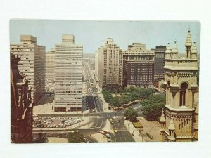 Vintage Postcard Penn Center Plaza Office Buildings Philadelphia PA JFK Boulevar