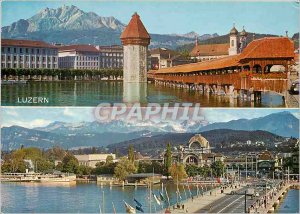 Modern Postcard Luzern
