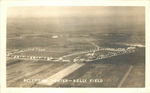 RPPC Postcard; Air View Reception Center, Kelly Field, San Antonio TX Unposted