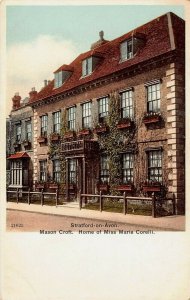 Mason Croft, Stratford-On-Avon, Home of Marie Corelli, England, Early Postcard