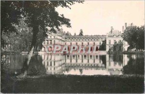 Modern Postcard Palace of Fontainebleau Chateau seen from the Pond Carp