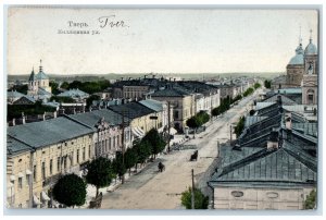 c1910's Bird's Eye View Buildings Horse Carriage Russia Tver Antique Postcard