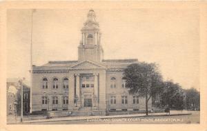 E3/ Bridgeton New Jersey NJ Postcard c1920 Cumberland County Court House