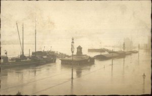 Koln Cologne Germany Flood Scene c1920 Real Photo Postcard