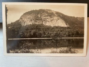 Vintage Postcard 1930s Echo Lake & White Horse Ledge North Conway NH *REAL PHOTO