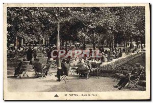 Old Postcard Vittel In the Park