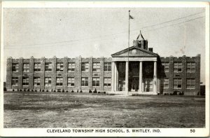 Cleveland Township High School South Whitley Indiana IN UNP DB Postcard T17