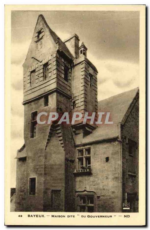 Postcard Bayeux Old Governor's House