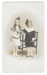 Sisters, Unmailed 1904 Atlantic City, New Jersey Real Photo Post Card, RPPC