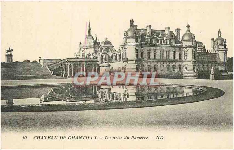 Old Postcard 10 views Chantilly castle taken from the pit