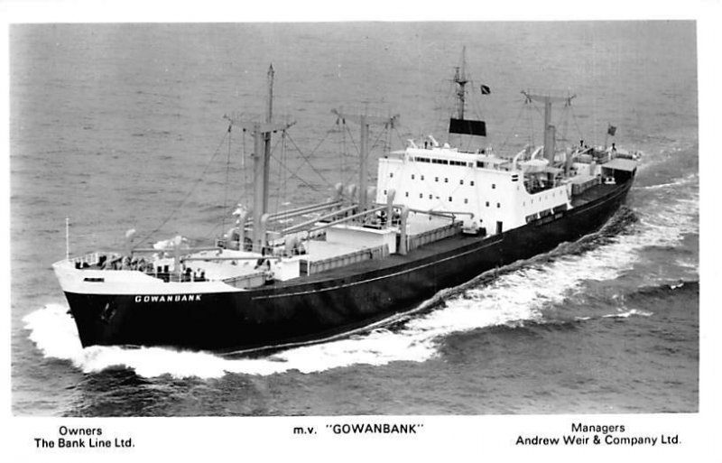 MV Gowanbank Bank Line Ship Unused 