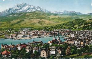Luzern und Pilatus, Switzerland - Lake Lucerne and Mt Pilatus - pm 1953