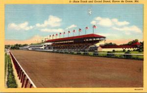 Maryland Havre de Grace Race Track and Grand Stand Curteich