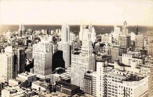 Chicago Skyscraper Skyline Illinois RPPC Real Photo postcard
