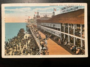 Vintage Postcard 1923 Promenade Steel Pier Atlantic City New Jersey