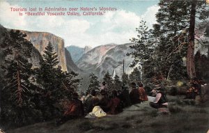 Admiration over Nature's Wonders Yosemite National Park California Postcard