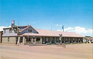 Browning Montana Western Motel Water Tower Street View Antique Postcard K23284 