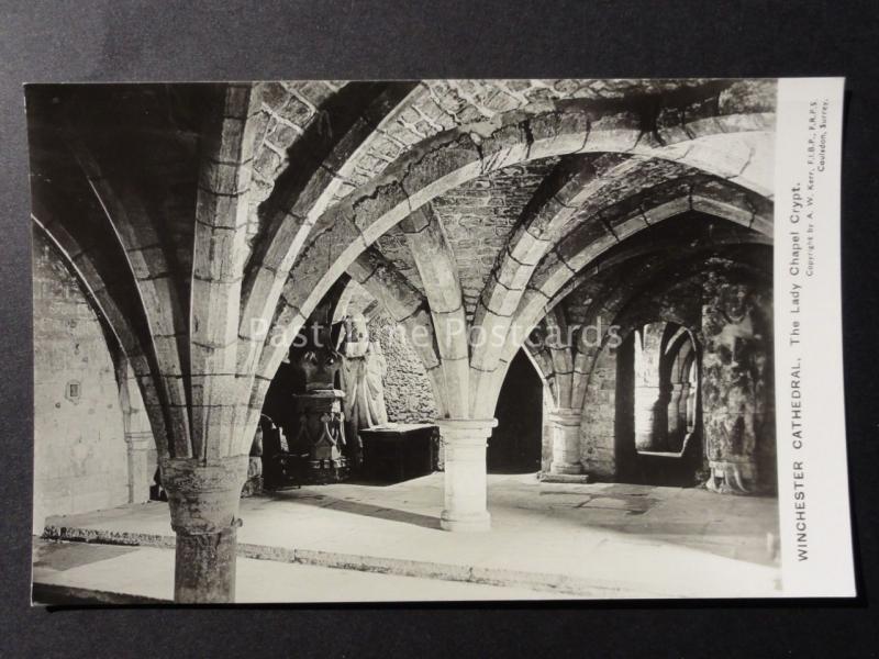 Hampshire WINCHESTER Cathedral The Lady Chapel Crypt - Old RP Postcard