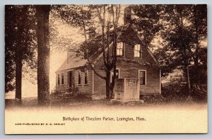 Lexington  Massachusetts  Theodore Parker Birthplace  Rev War   Postcard