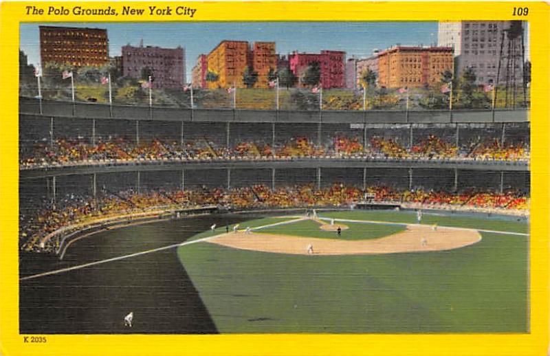 Polo Grounds, New York, USA Home of the New York Giants New York City, New Yo...