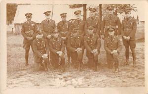 Military Soldiers Real Photo Antique Postcard J50819 