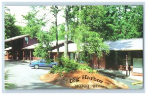 Vintage Gig Harbor Motor Inn. Postcard F145E