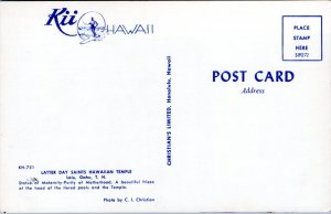 Postcard Hawaii Oahu Laie - LDS Temple State of Maternity - Purity of Motherhood