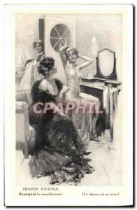 Old Postcard Advertisement About d & # 39Etoile Women Malaceine