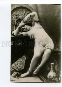 279863 NUDE Woman BELLY DANCER Hookah Vintage PHOTO JA #61