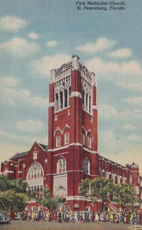 Florida St Petersburg First Methodist Church 1949 Curteich