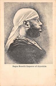 B86435 negus menelik emperor of abyssinia royalty  ethiopia