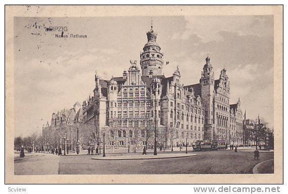 LEIPZIG, Neves Rathaus, Saxony, Germany, PU-1915
