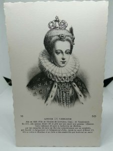 Louise De Lorraine Vintage French Art Portrait Postcard Royalty France Queen