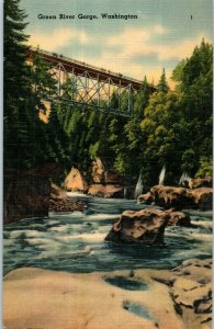 Bridges Postcard Bridge over Green River Gorge Washington