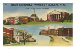 NC - Winston-Salem. High Schools ca 1946