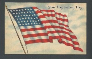 Ca 1920 PPC Your Flag & My Flag Mint