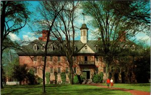 Vtg Wren Building Williamsburg Virginia VA Unused Chrome Postcard